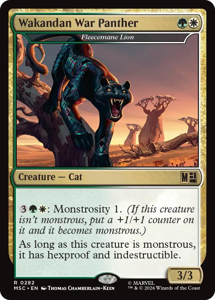 Wakandan War Panther - Fleecemane Lion (Surge Foil) [Marvel Super Heroes Commander] | Clutch Gaming