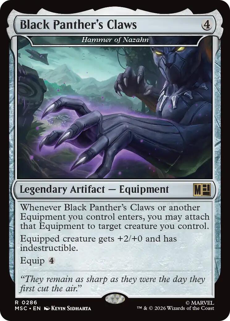 Black Panther's Claws - Hammer of Nazahn (Surge Foil) [Marvel Super Heroes Commander] | Clutch Gaming