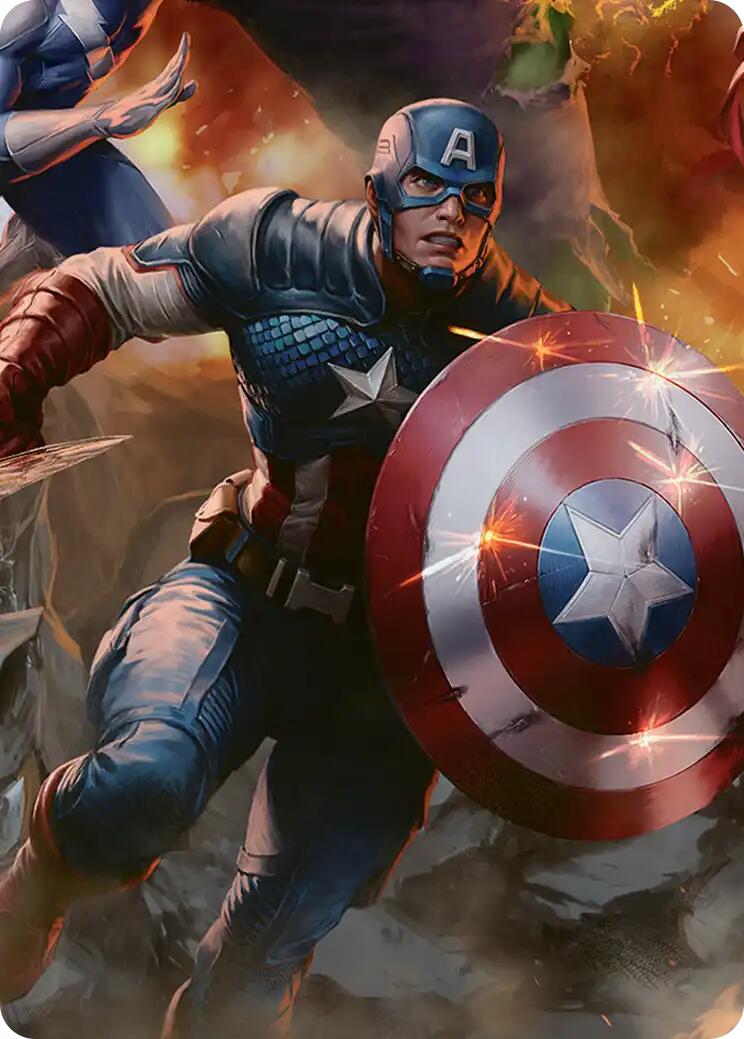 Captain America, Unbowed Art Card [Marvel Super Heroes Art Series] | Clutch Gaming