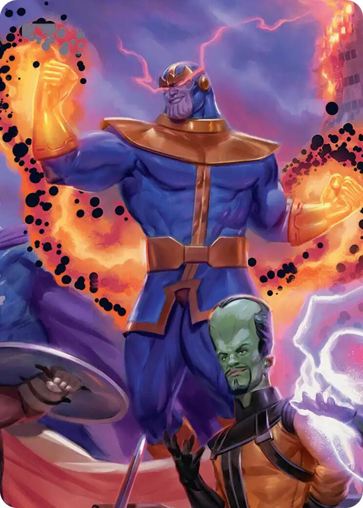 Thanos, Death's Consort Art Card [Marvel Super Heroes Art Series] | Clutch Gaming