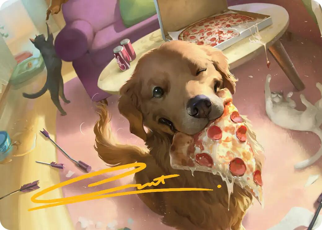 Lucky the Pizza Dog Art Card (Gold-Stamped Signature) [Marvel Super Heroes Art Series] | Clutch Gaming