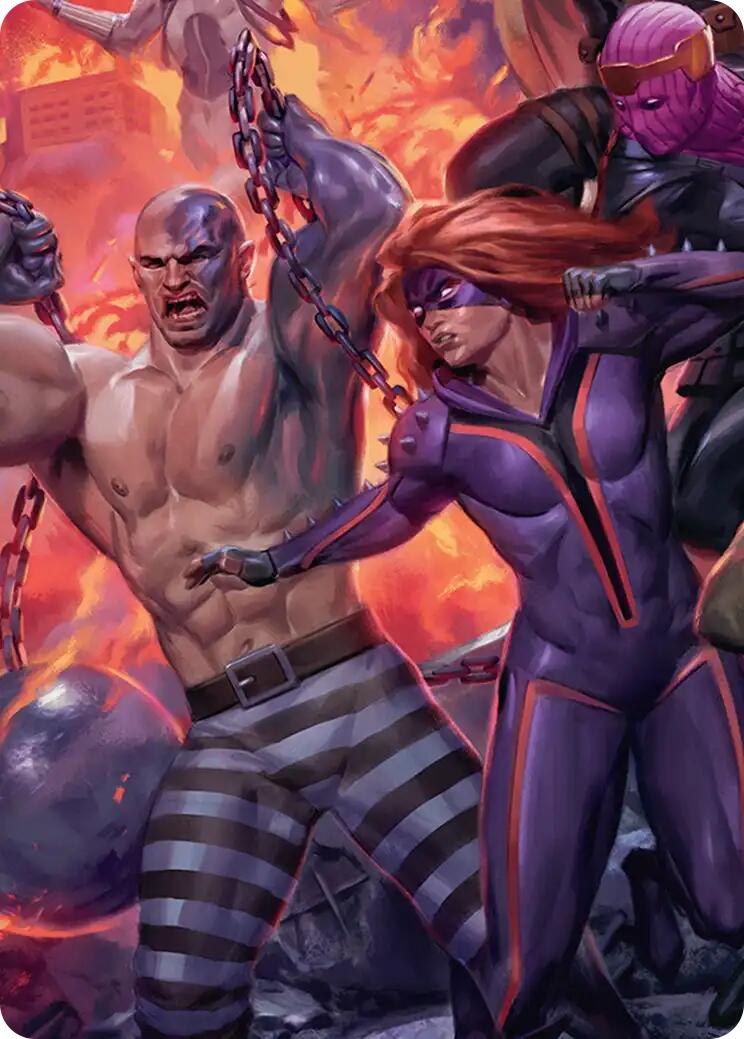 Absorbing Man and Titania Art Card [Marvel Super Heroes Art Series] | Clutch Gaming