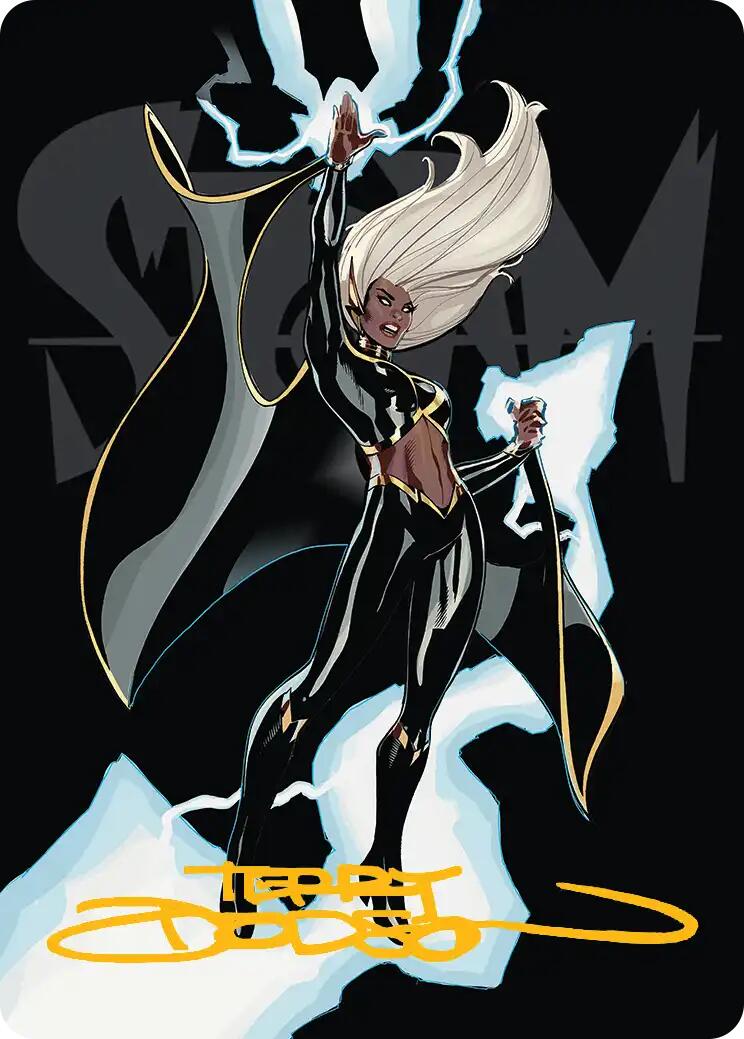 Storm, Windrider Art Card (Gold-Stamped Signature) [Marvel Super Heroes Art Series] | Clutch Gaming