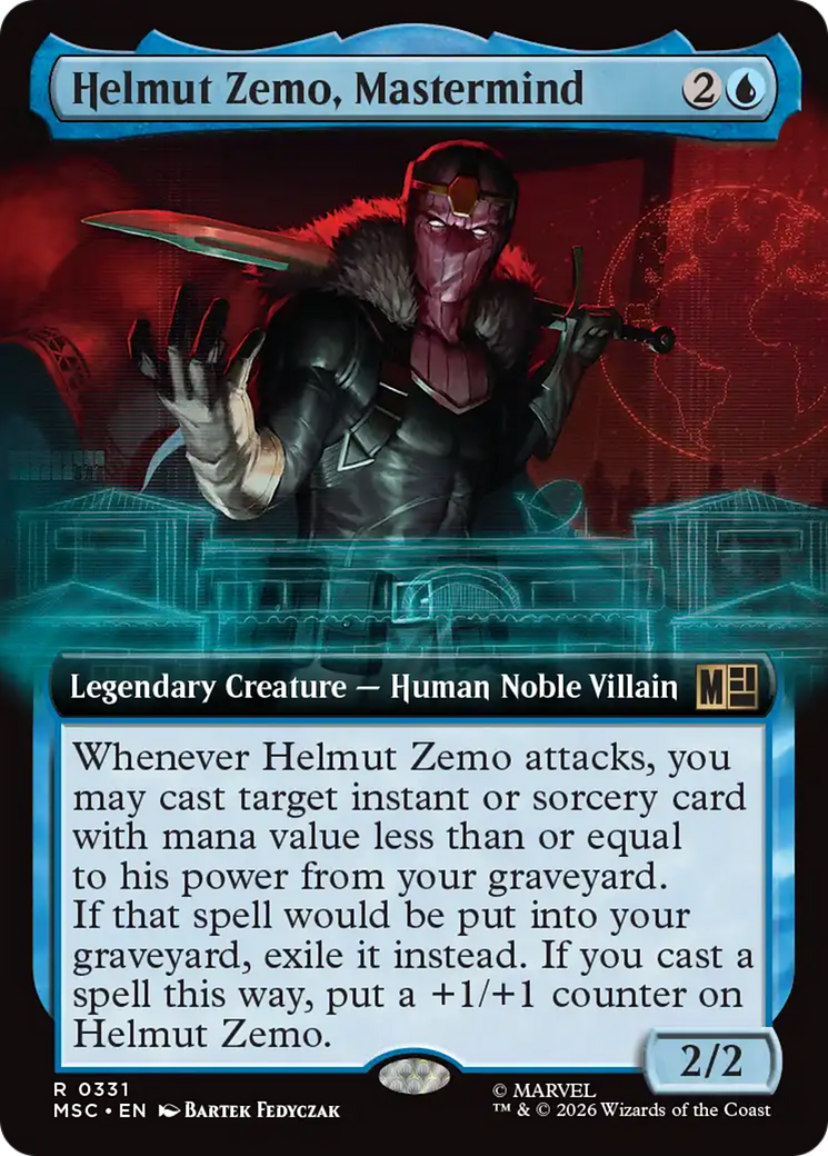 Helmut Zemo, Mastermind (Extended Art) [Marvel Super Heroes Commander] | Clutch Gaming