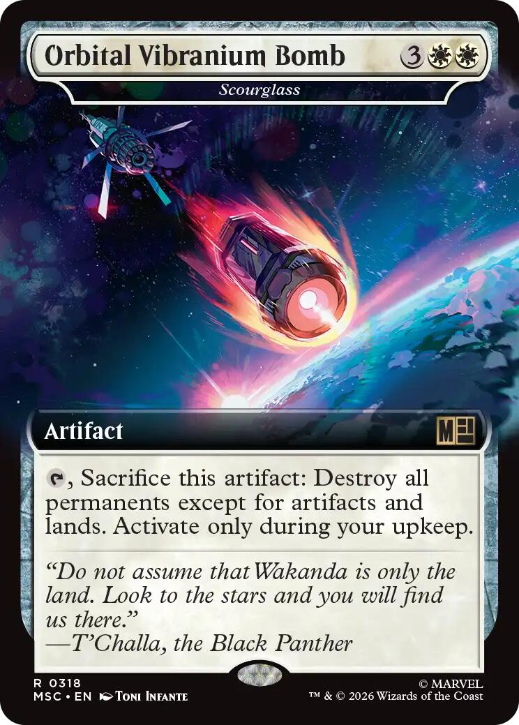 Orbital Vibranium Bomb - Scourglass (Extended Art) [Marvel Super Heroes Commander] | Clutch Gaming