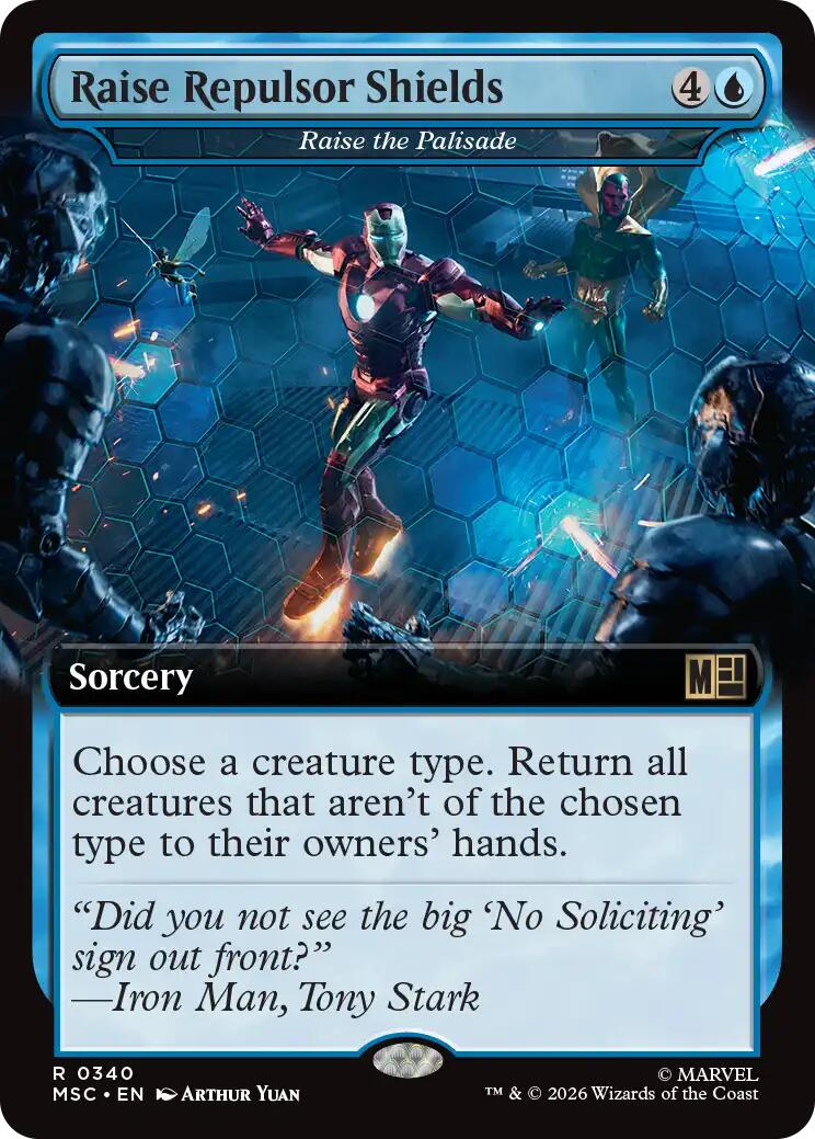 Raise Repulsor Shields - Raise the Palisade (Extended Art) [Marvel Super Heroes Commander] | Clutch Gaming