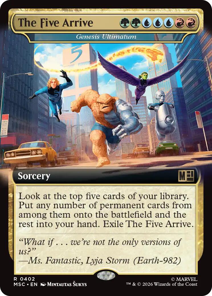 The Five Arrive - Genesis Ultimatum (Extended Art) [Marvel Super Heroes Commander] | Clutch Gaming
