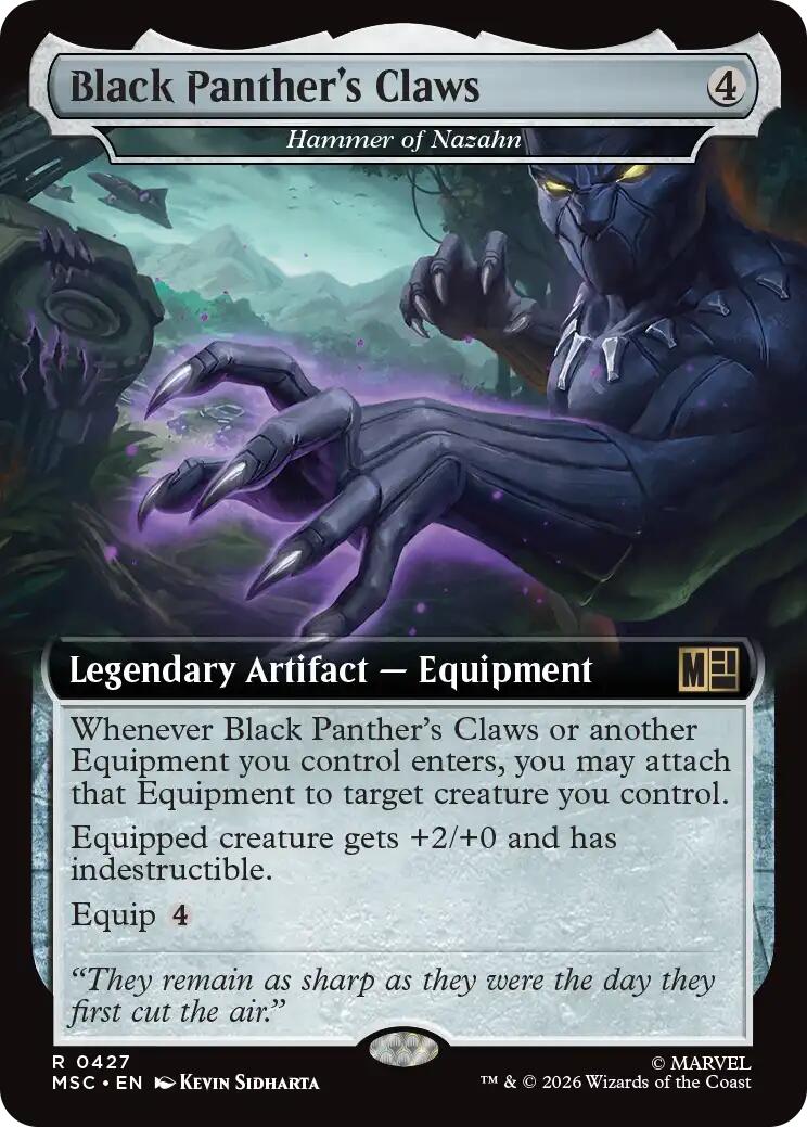 Black Panther's Claws - Hammer of Nazahn (Extended Art) [Marvel Super Heroes Commander] | Clutch Gaming