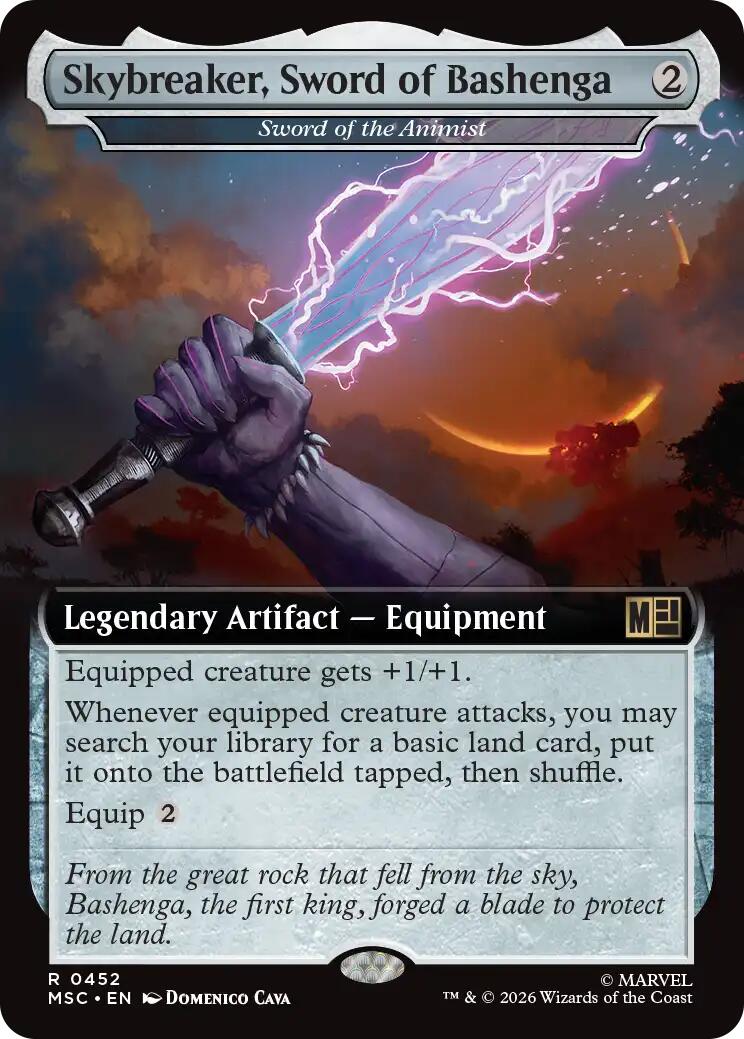 Skybreaker, Sword of Bashenga - Sword of the Animist (Extended Art) [Marvel Super Heroes Commander] | Clutch Gaming