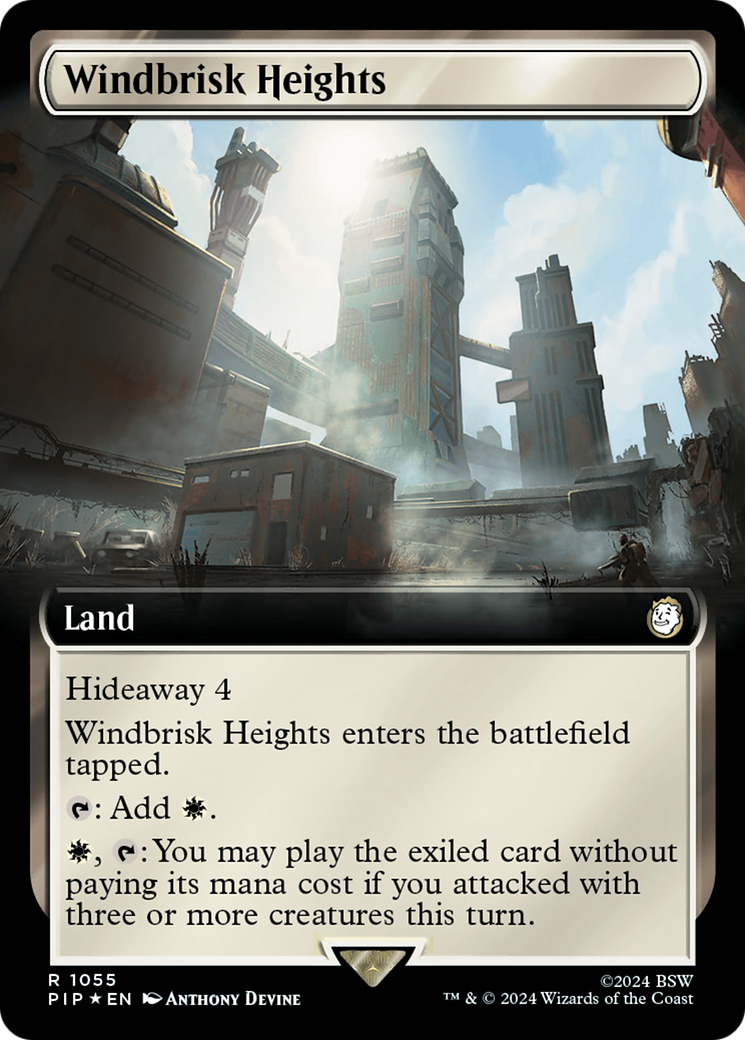 Windbrisk Heights (Extended Art) (Surge Foil) [Fallout] | Clutch Gaming