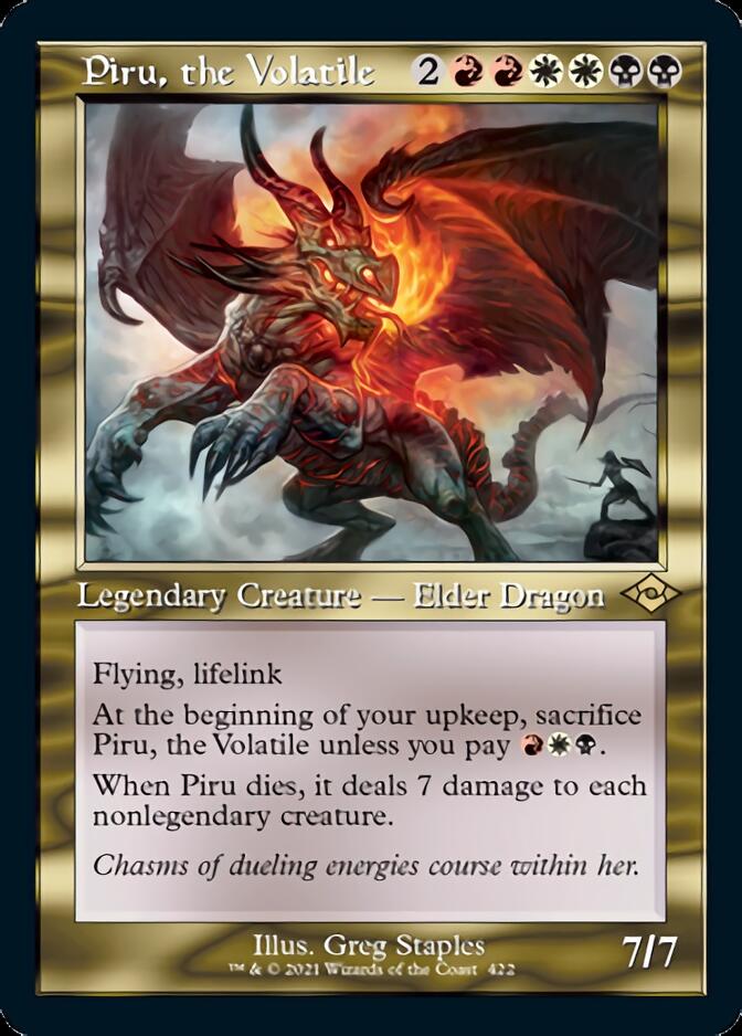 Piru, the Volatile (Retro Foil Etched) [Modern Horizons 2] | Clutch Gaming