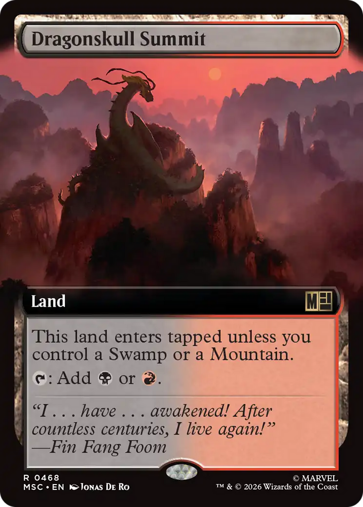 Dragonskull Summit (Extended Art) [Marvel Super Heroes Commander] | Clutch Gaming