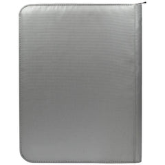 Ultra PRO: 9-Pocket Zippered PRO-Binder (Silver) | Clutch Gaming