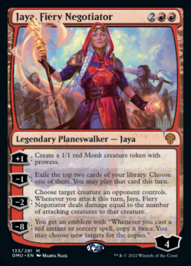 Jaya, Fiery Negotiator (Promo Pack) [Dominaria United Promos] | Clutch Gaming