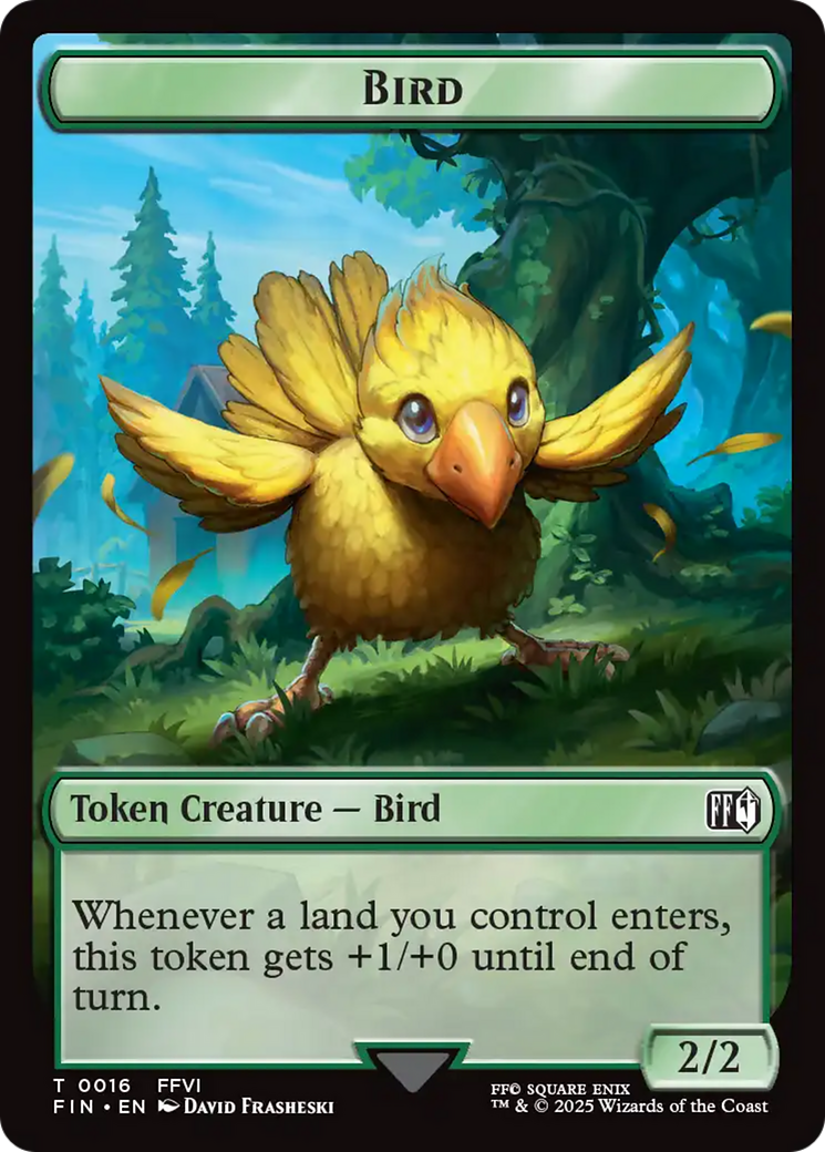Hero (0006) // Bird (0016) Double-Sided Token [FINAL FANTASY Tokens] | Clutch Gaming
