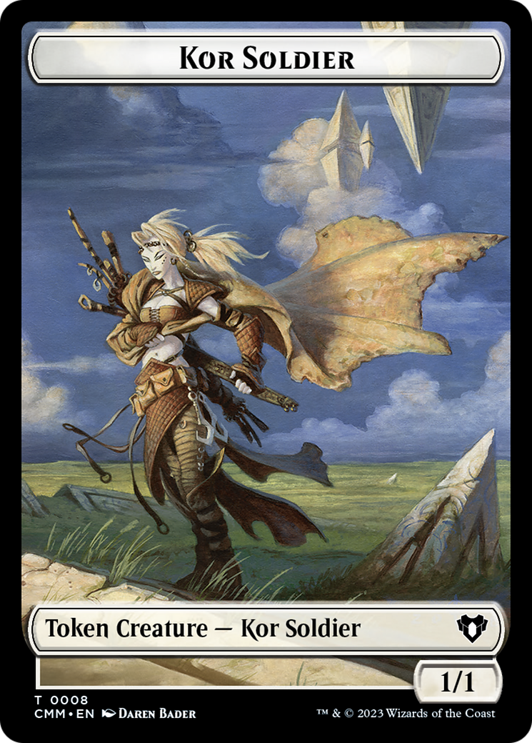 Elemental (0026) // Kor Soldier Double-Sided Token [Commander Masters Tokens] | Clutch Gaming