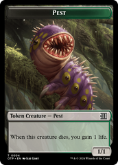 Pest // Plot Double-Sided Token [Outlaws of Thunder Junction: Breaking News Tokens] | Clutch Gaming