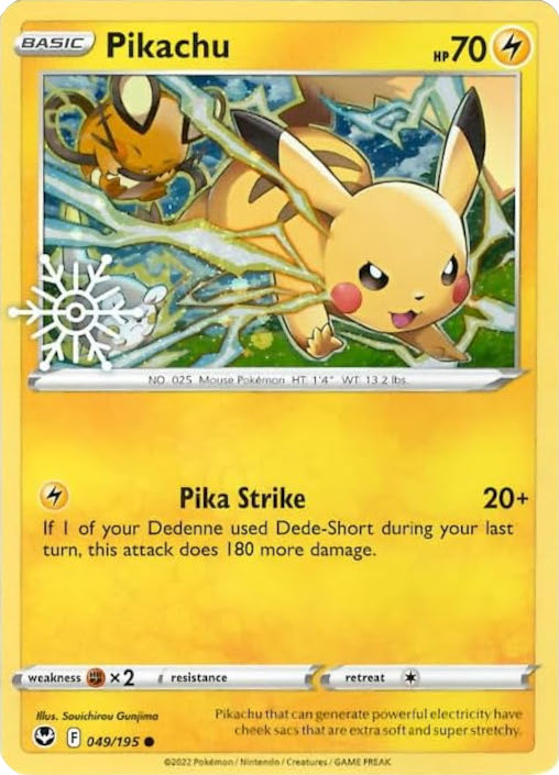 Pikachu (049/195) (Holiday Calendar) [Sword & Shield: Silver Tempest] | Clutch Gaming