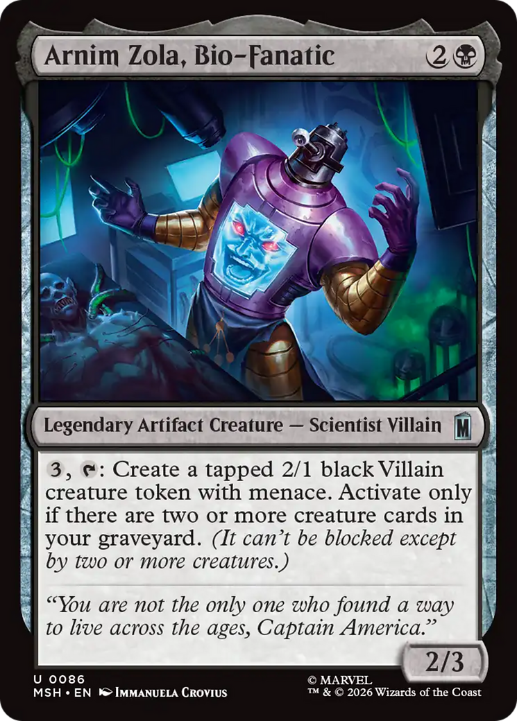 Arnim Zola, Bio-Fanatic [Marvel Super Heroes] | Clutch Gaming