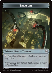 Spider // Treasure Double-Sided Token [Marvel's Spider-Man Tokens] | Clutch Gaming