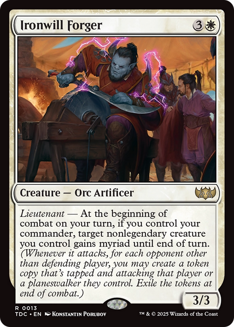 Ironwill Forger [Tarkir: Dragonstorm Commander] | Clutch Gaming