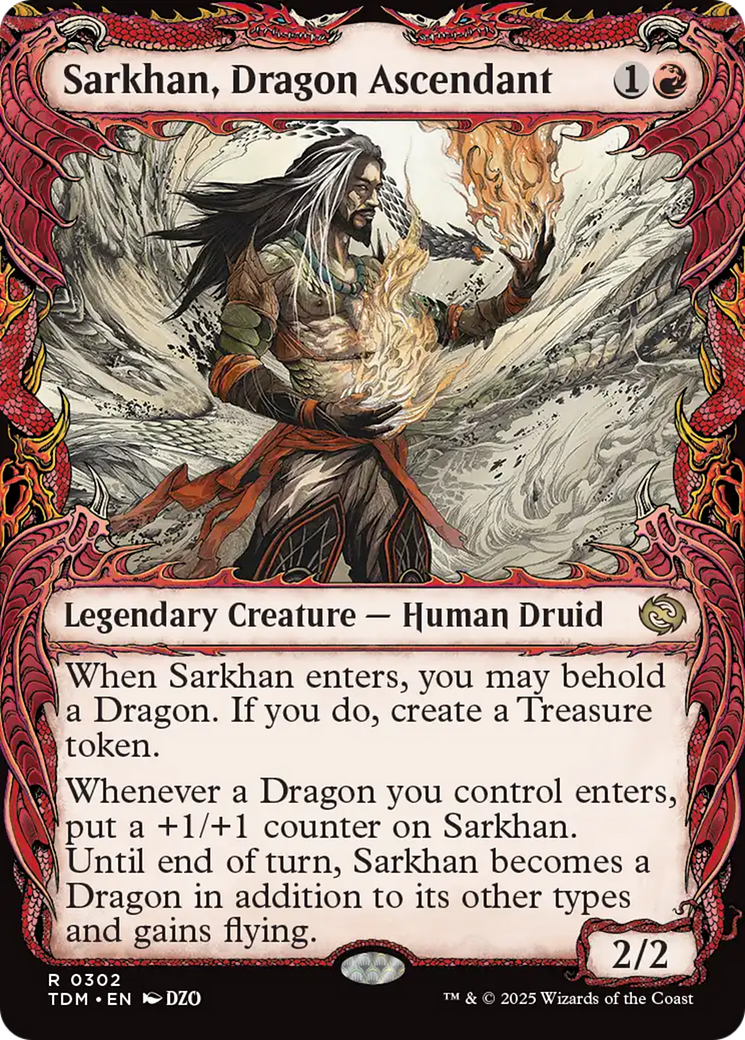 Sarkhan, Dragon Ascendant (0302) (Showcase) [Tarkir: Dragonstorm] | Clutch Gaming