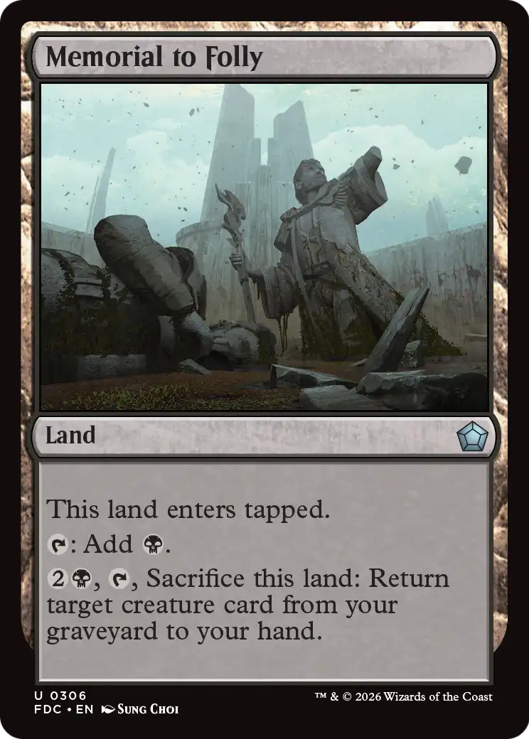 Memorial to Folly [Foundations Commander] | Clutch Gaming