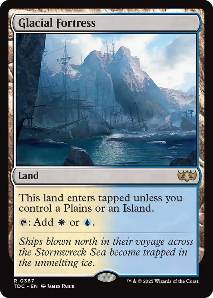 Glacial Fortress [Tarkir: Dragonstorm Commander] | Clutch Gaming