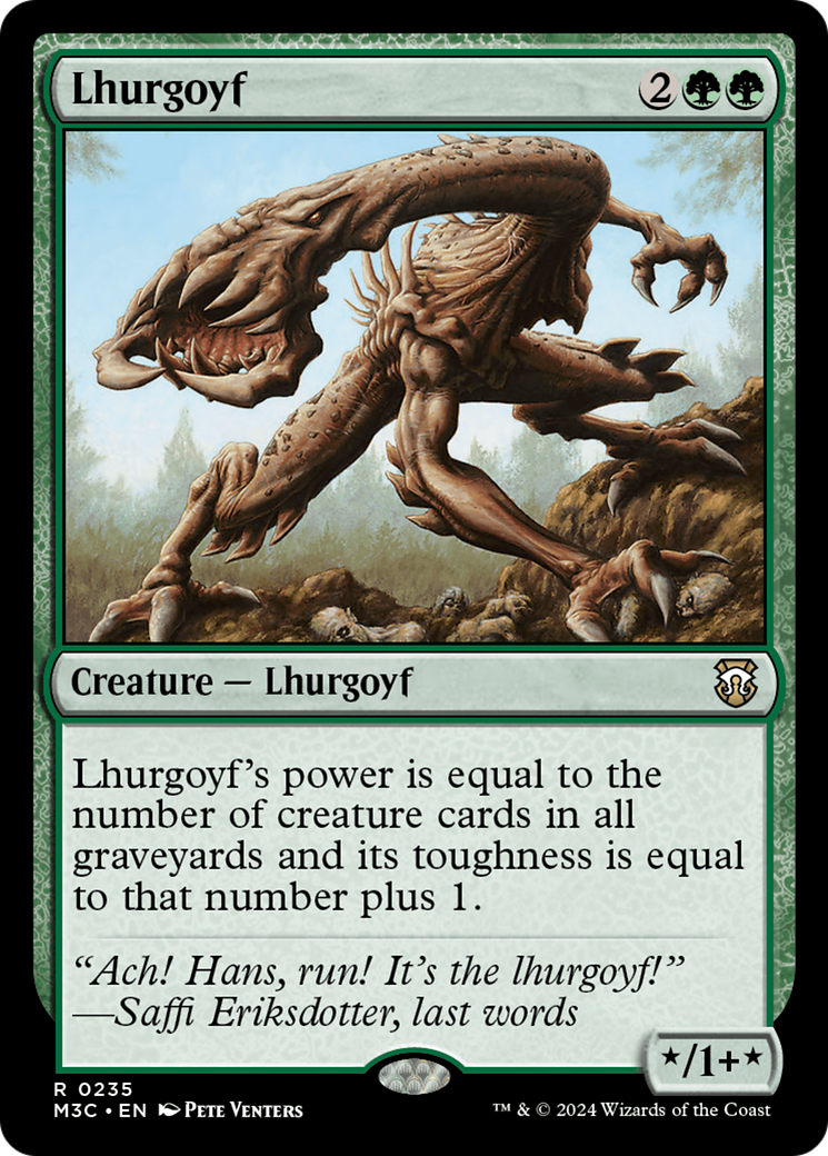 Lhurgoyf (Ripple Foil) [Modern Horizons 3 Commander] | Clutch Gaming