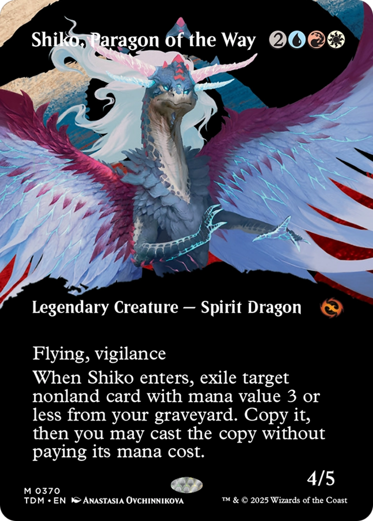 Shiko, Paragon of the Way (Borderless) [Tarkir: Dragonstorm] | Clutch Gaming