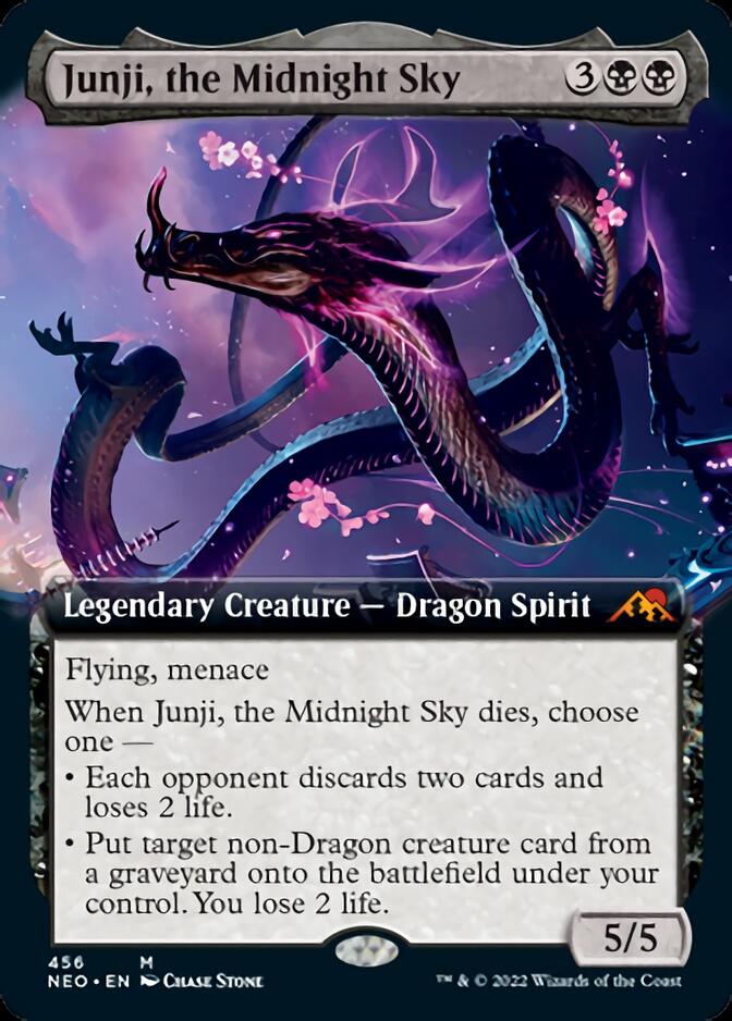 Junji, the Midnight Sky (Extended Art) [Kamigawa: Neon Dynasty] | Clutch Gaming