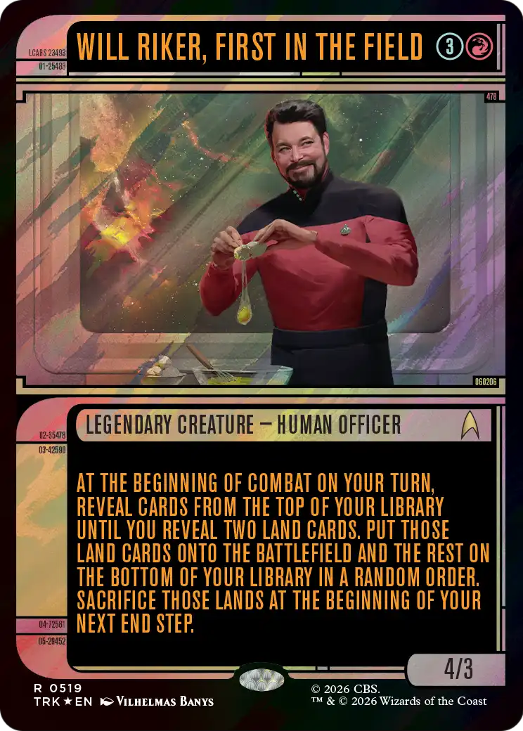 Will Riker, First in the Field (Showcase) (Surge Foil) [Star Trek] | Clutch Gaming