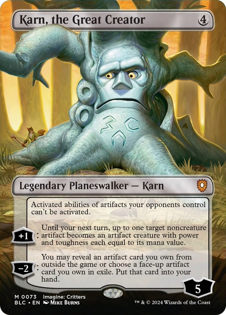 Karn, the Great Creator (Borderless) [Bloomburrow Commander] | Clutch Gaming