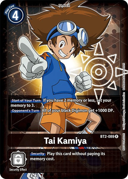 Tai Kamiya [BT2-089] (Official Tournament Pack Vol.3) [Release Special Booster Promos] | Clutch Gaming