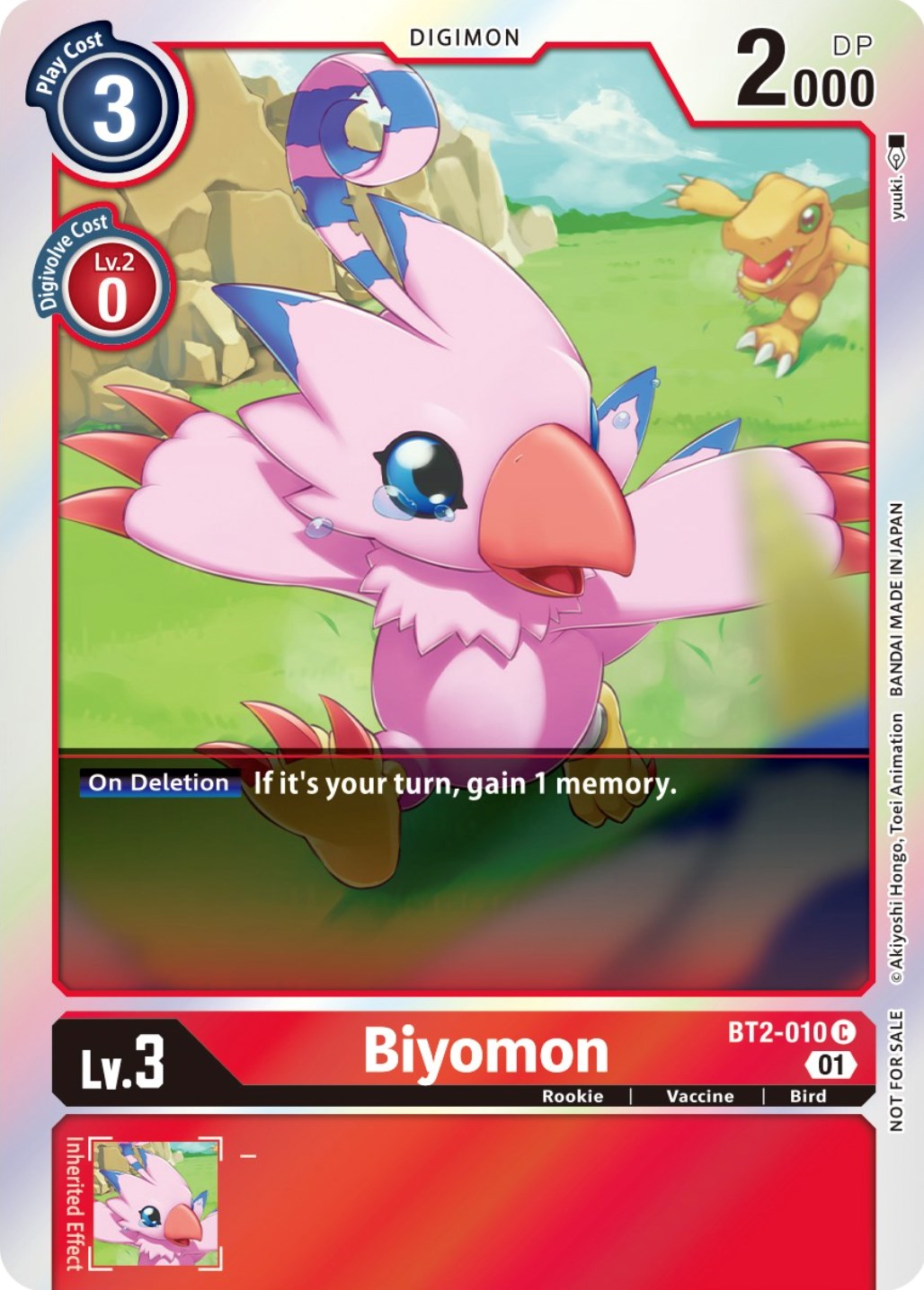 Biyomon [BT2-010] (ST-11 Special Entry Pack) [Release Special Booster Promos] | Clutch Gaming