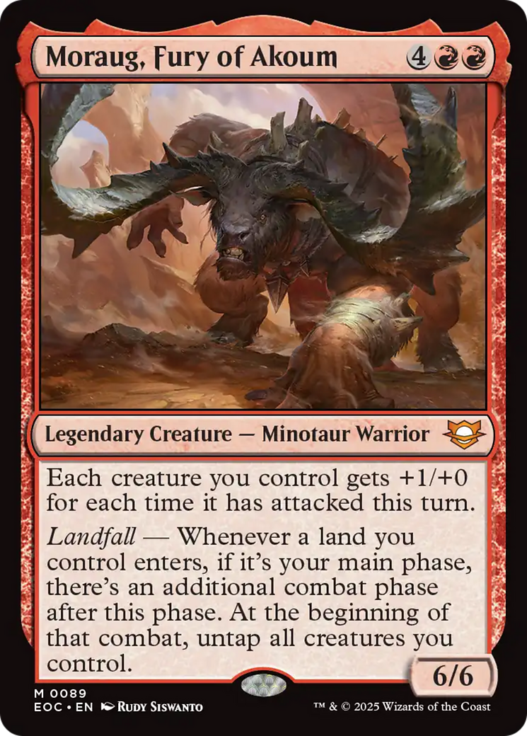 Moraug, Fury of Akoum [Edge of Eternities Commander] | Clutch Gaming