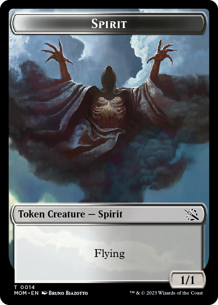 Elemental (9) // Spirit (14) Double-Sided Token [March of the Machine Tokens] | Clutch Gaming