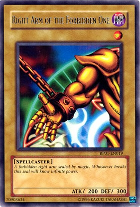 Right Arm of the Forbidden One [RP01-EN019] Rare | Clutch Gaming