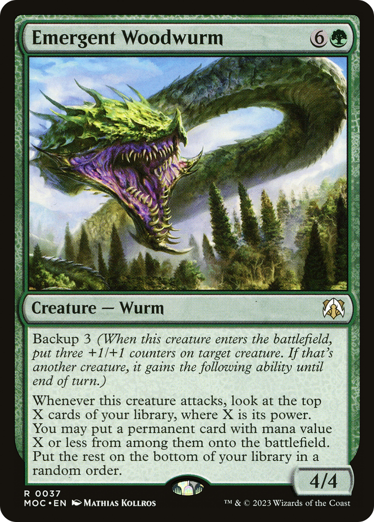 Emergent Woodwurm [March of the Machine Commander] | Clutch Gaming