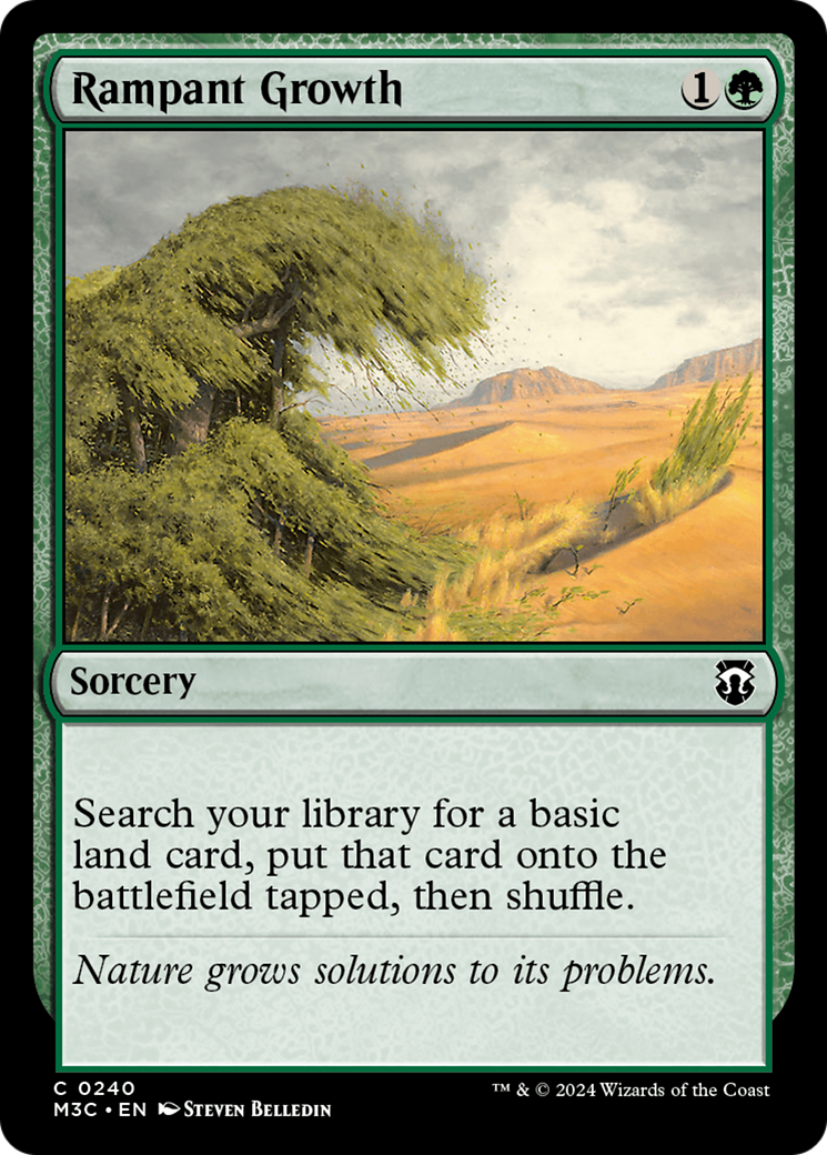 Rampant Growth (Ripple Foil) [Modern Horizons 3 Commander] | Clutch Gaming