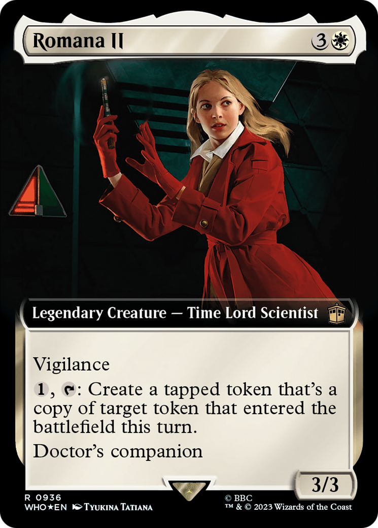 Romana II (Extended Art) (Surge Foil) [Doctor Who] | Clutch Gaming