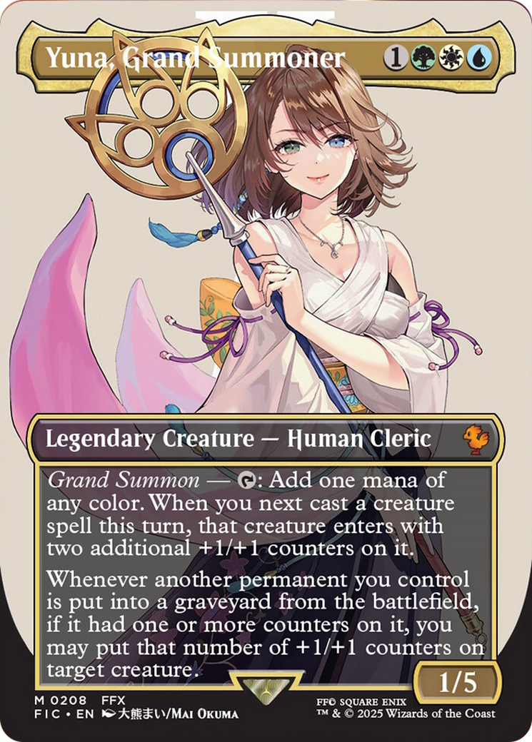 Yuna, Grand Summoner (Borderless) [FINAL FANTASY Commander] | Clutch Gaming