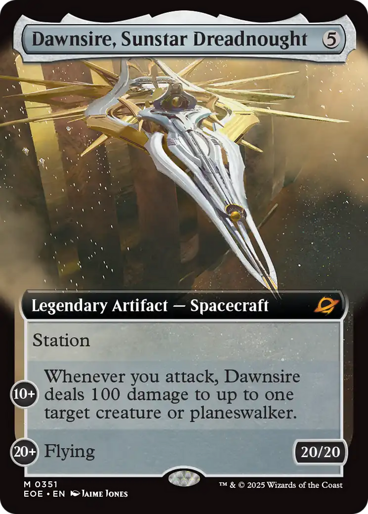 Dawnsire, Sunstar Dreadnought (Extended Art) [Edge of Eternities] | Clutch Gaming
