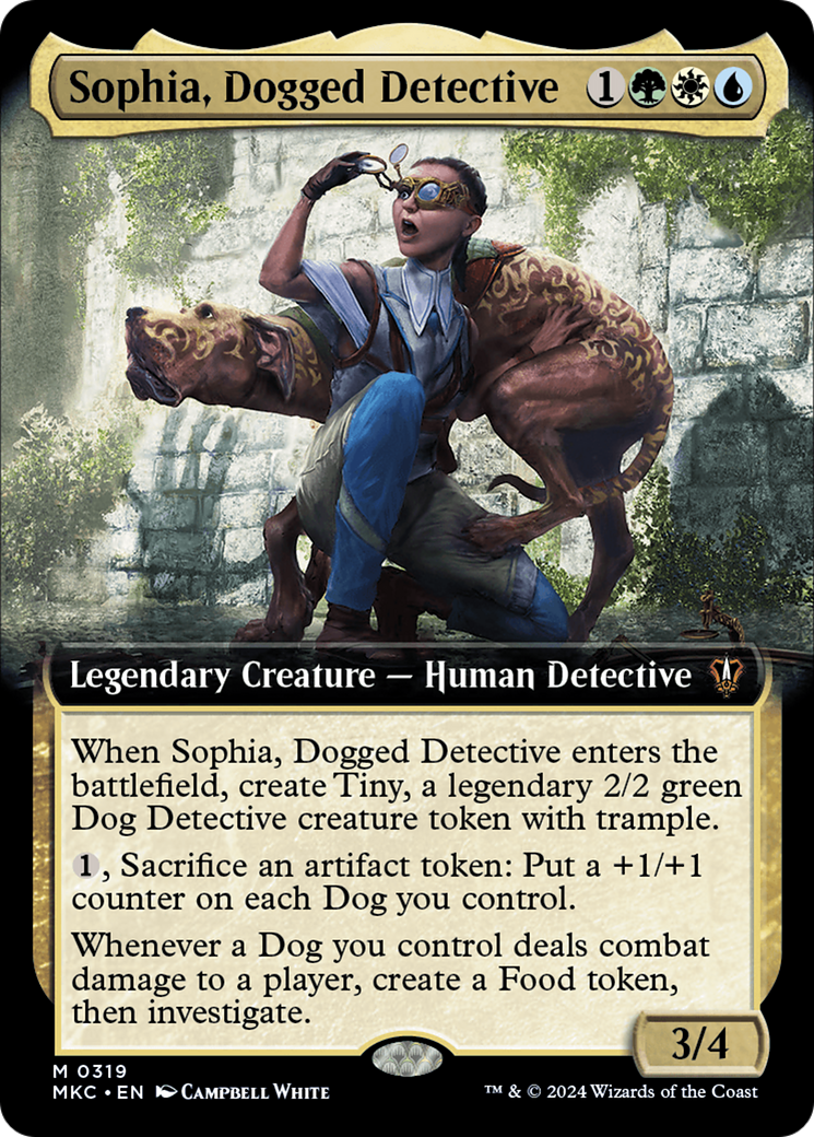 Sophia, Dogged Detective (Extended Art) [Murders at Karlov Manor Commander] | Clutch Gaming