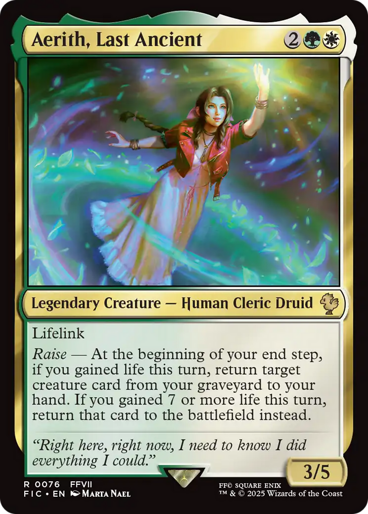 Aerith, Last Ancient [FINAL FANTASY Commander] | Clutch Gaming