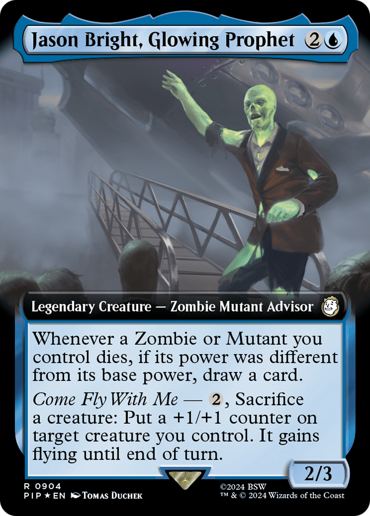 Jason Bright, Glowing Prophet (Extended Art) (Surge Foil) [Fallout] | Clutch Gaming