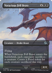 Voracious Fell Beast (Borderless Alternate Art) [The Lord of the Rings: Tales of Middle-Earth] | Clutch Gaming