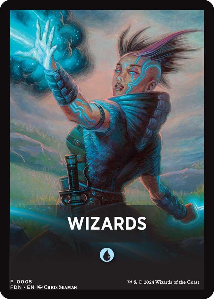 Wizards Theme Card [Foundations Tokens] | Clutch Gaming