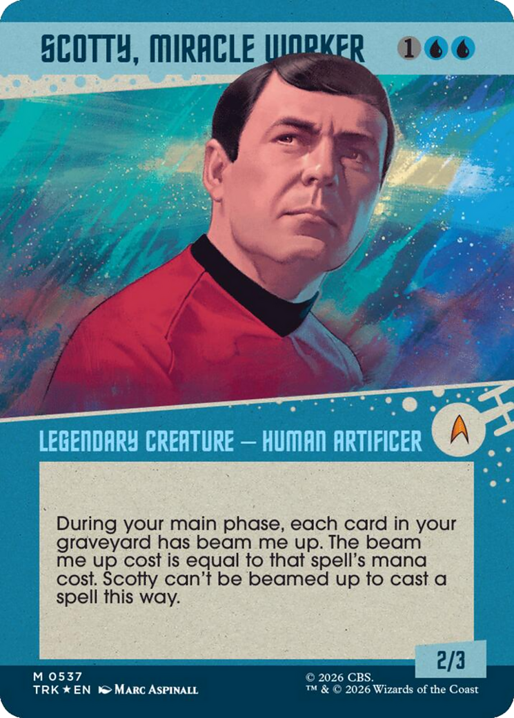 Scotty, Miracle Worker (Showcase) (Surge Foil) [Star Trek] | Clutch Gaming