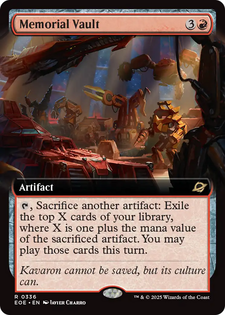 Memorial Vault (Extended Art) [Edge of Eternities] | Clutch Gaming